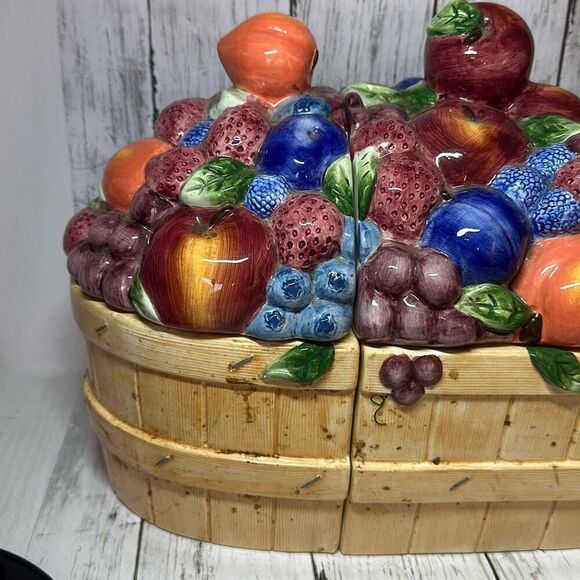 3pc Canister Set Certified International Corporations Peggy Joe Ackley Set CHIP - Picture 2 of 12